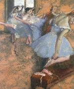 Edgar Degas Ballet class oil on canvas